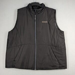 North End Puffer Vest Mens XXL Black American‎ Family Insurance Logo